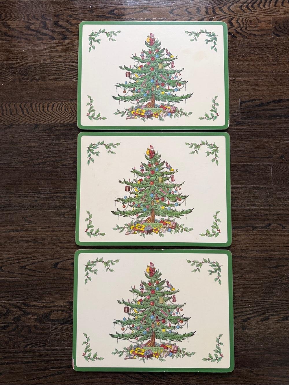 Spode Christmas Tree Pimpernel Cork-Backed Placemats - Made in England